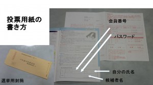 投票用紙書き方